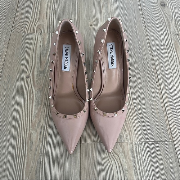 Steve Madden Blush Studded Heels - Picture 1 of 7